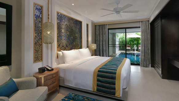 Marriott's Mai Khao Beach – Phuket villa master bedroom with king bed